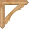 Ekena Millwork Olympic Arts and Crafts Rough Sawn Bracket w/ Offset Brace, Western Red Cedar, 8"W x 38"D x 38"H BKT0806X38X38OLY03RWR - alternate 3